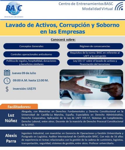 Lavado de Activos, Corrupción y Soborno en las Empresas