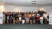 Grupo de asistentes al II Encuentro Regional Latinoamericano  y  Caribeño  de      Comunidades  Logísticas  Portuarias  en  la  ciudad  de  Cartagena  de  Indias, Colombia.