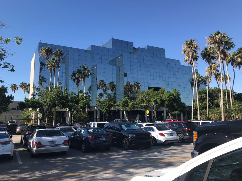 Edificio de las oficinas de la sede central de WBO en Miami. 